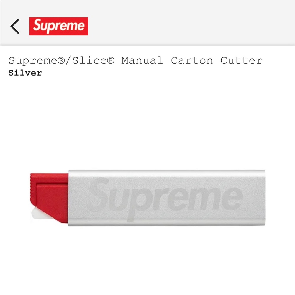 Supreme x Slice Manual Carton Cutter